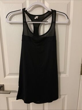 Champion Black Racerback Mesh Tank Top